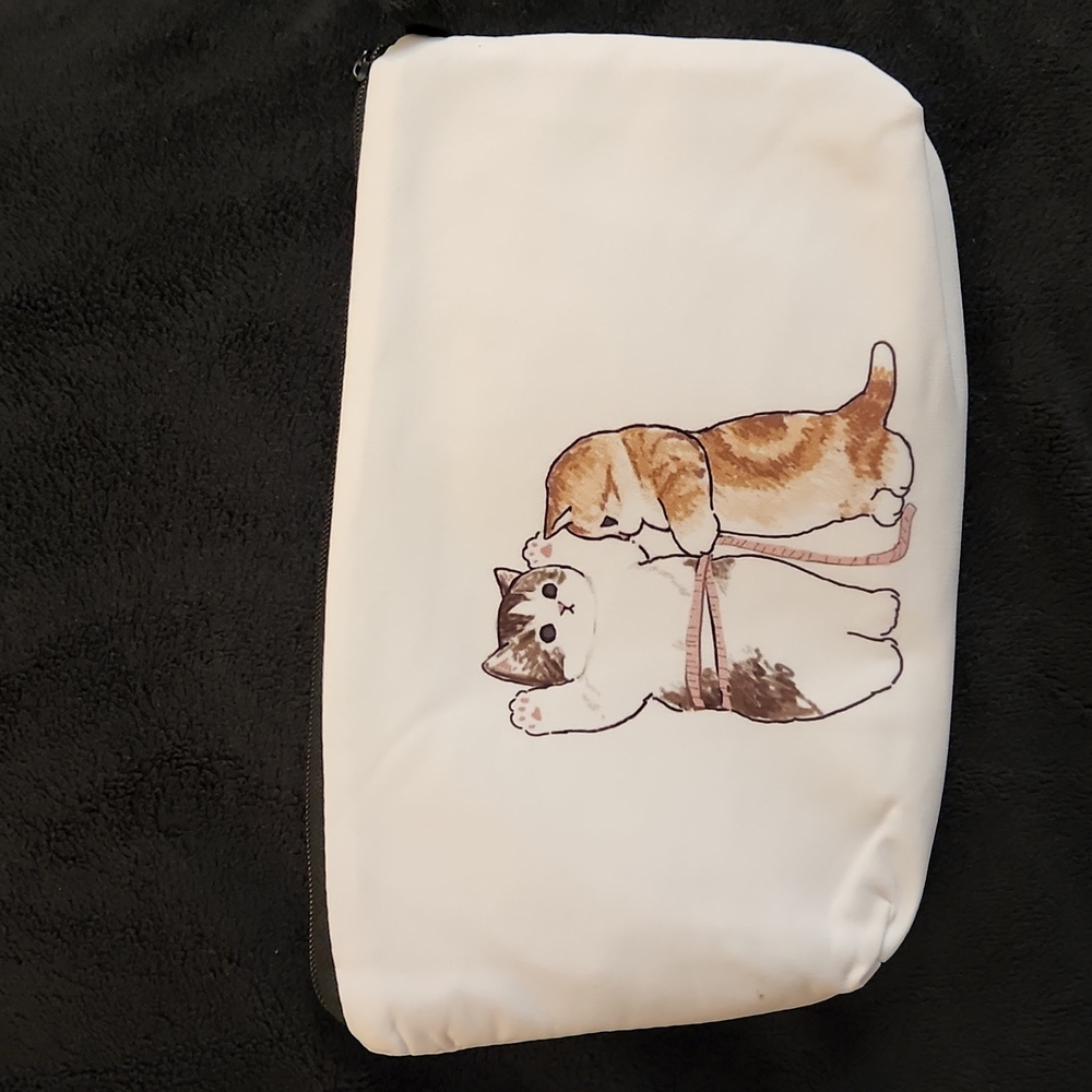 NEW- Cosmetic Bag -  CATS...measuring the waist